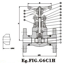 Flanged End Gate Valve 150Lb~600Lb 