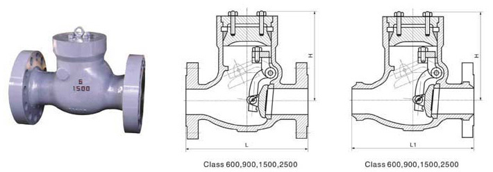 Class 600~2500 Pressure Sealing Swing Check Valve 