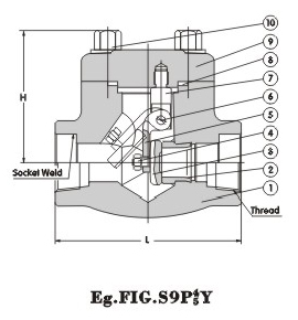 Swing Check Valve 800Lb,900Lb~1500Lb 